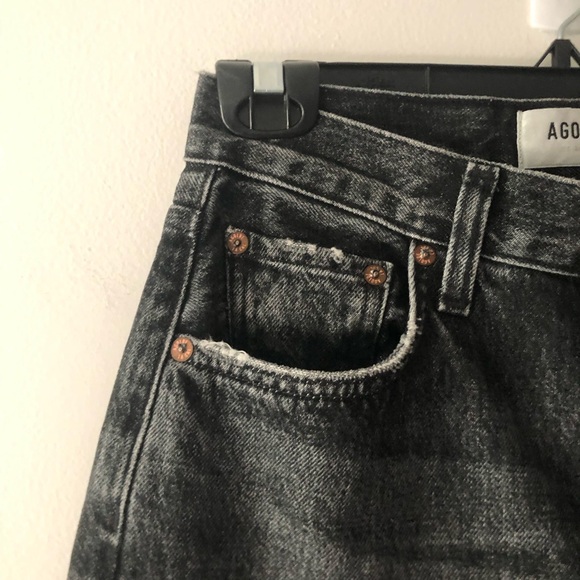 Agolde Low Slung Baggy 30.5” Jeans in Ditch Grey Wash Size 23 Waist Relaxed Fit - Picture 9 of 16